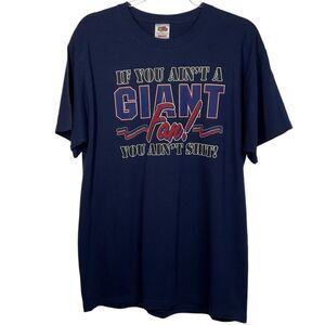 Fruit of the Loom Dark Blue New York Giants T-Shirt Large